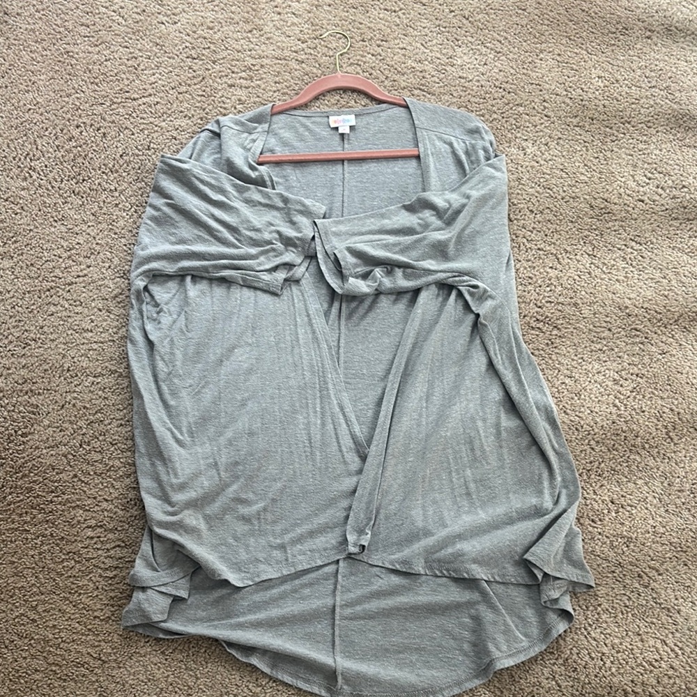 LuLaRoe Gray Cardigan Sweater